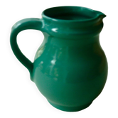 Green/duck blue ceramic milk jug