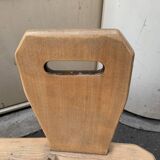 Small 3-seater brutaliser style bench in oak
