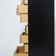 Secretary brass chrome lacquer Michel Pigneres 1970