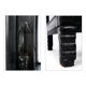 Vitrine centrale noire en bois