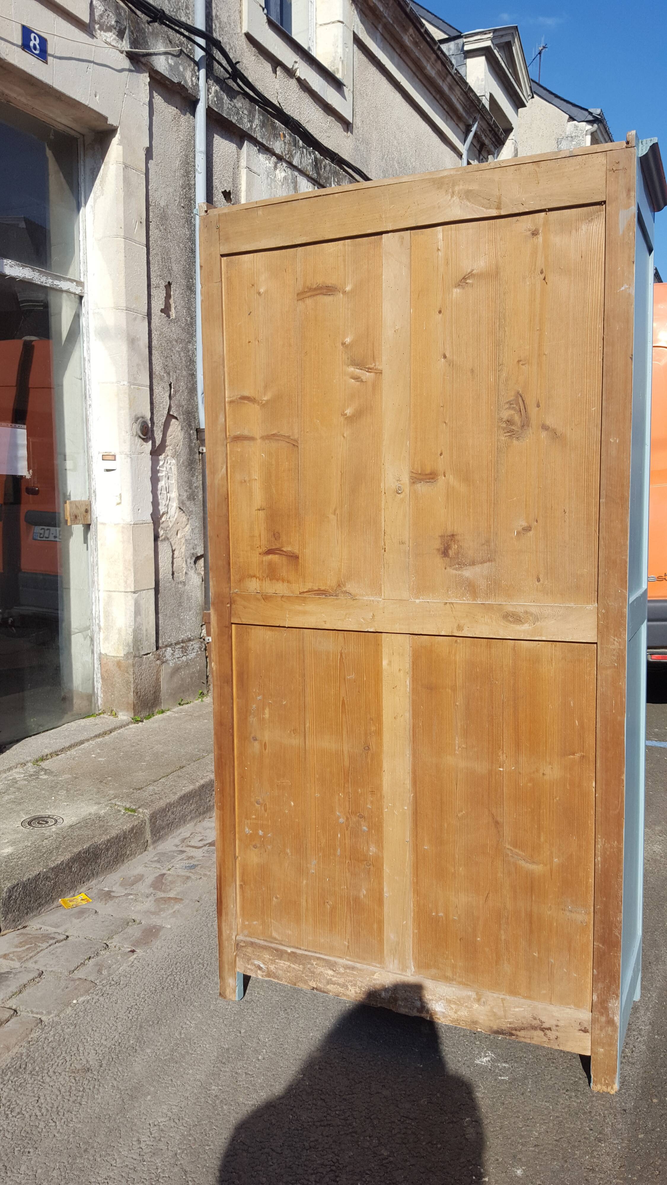 Grey blue Parisian wardrobe