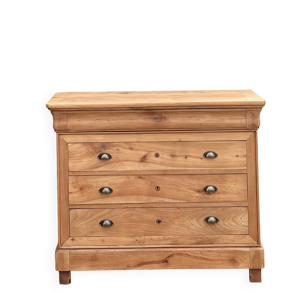 Commode ancienne 5 tiroirs - massif brut
