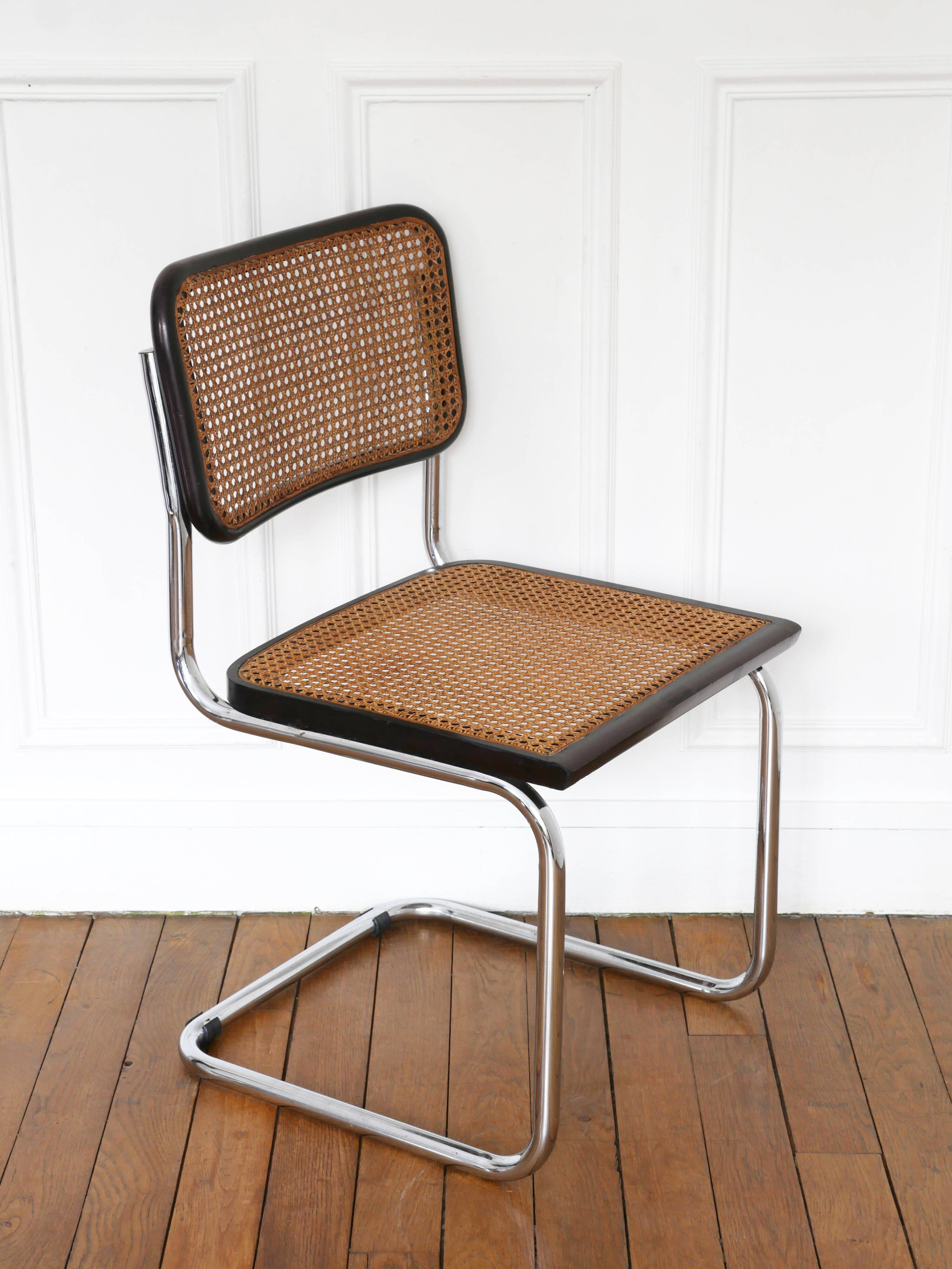 Cesca B32 Breuer chair Made in Italy - Canework seat redone