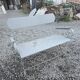 Banc de jardin ancien en fer forgé massif