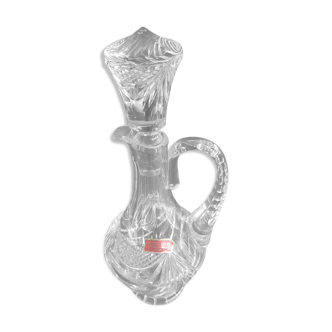 Hand-cut crystal carafe