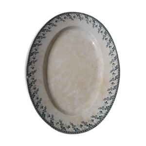 plat ovale en porcelaine - gien