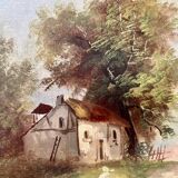 1870s french oil painting on canvas