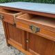 Ancien Buffet parisien en chêne et marbre