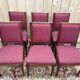 Suite de 6 chaises de style Louis XVI dossier carré