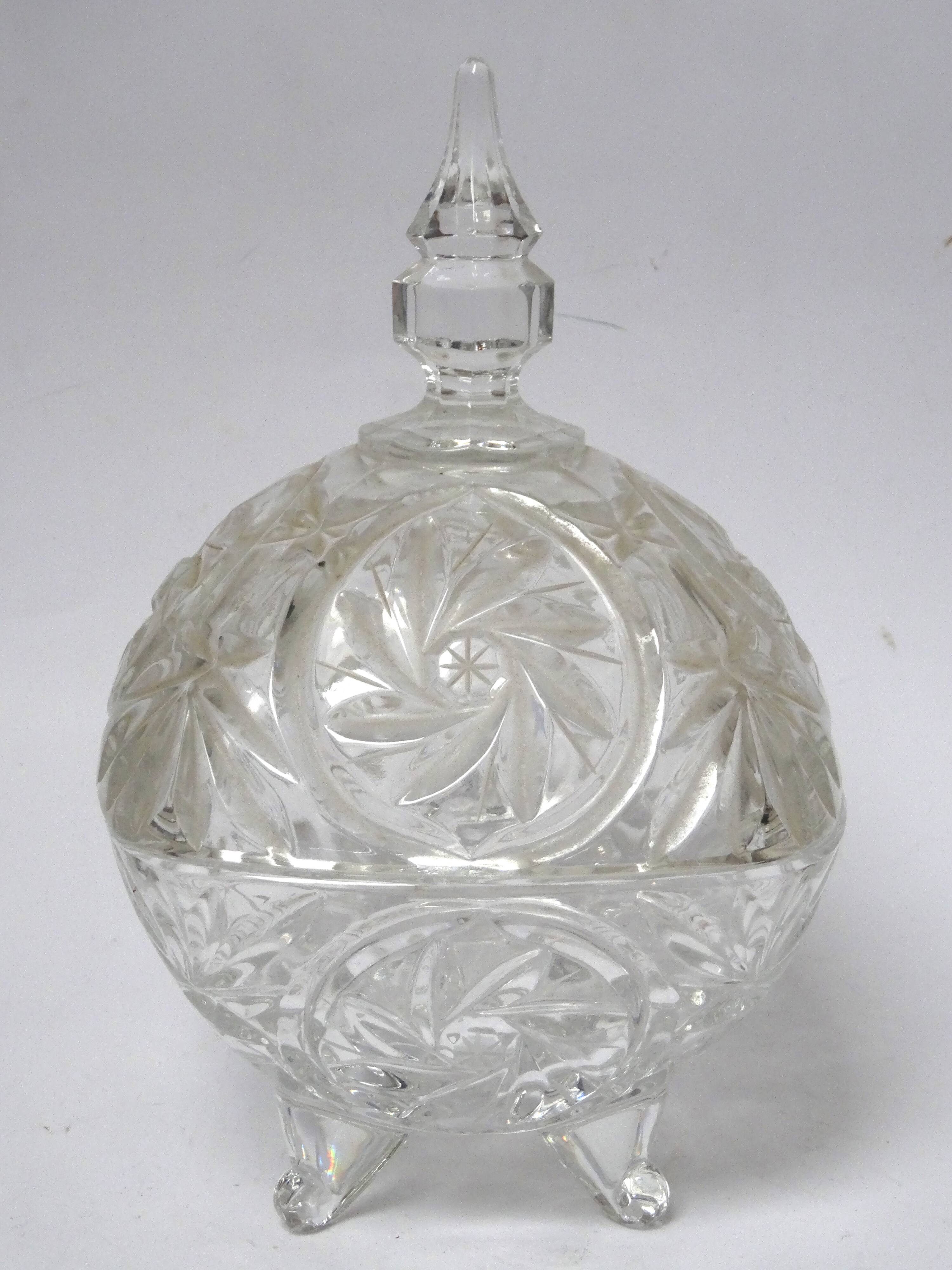 Square crystal candy box