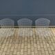 3x original Knoll Bertoia side chairs chroom