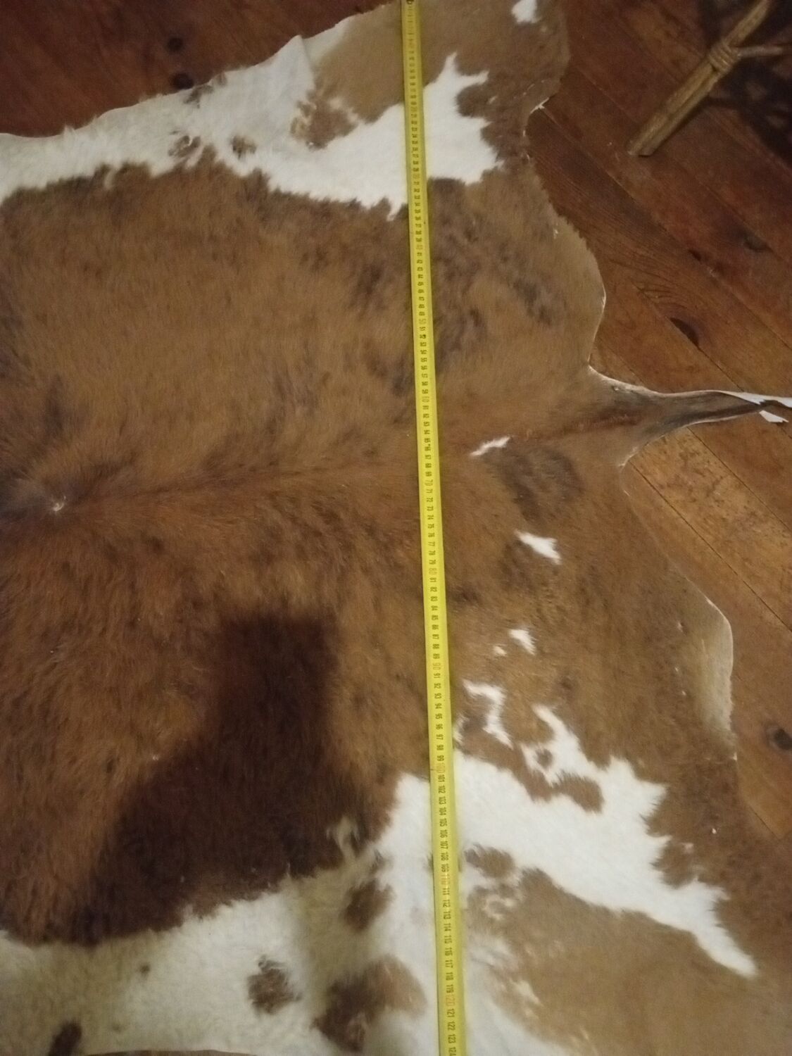 Vintage cowhide carpet