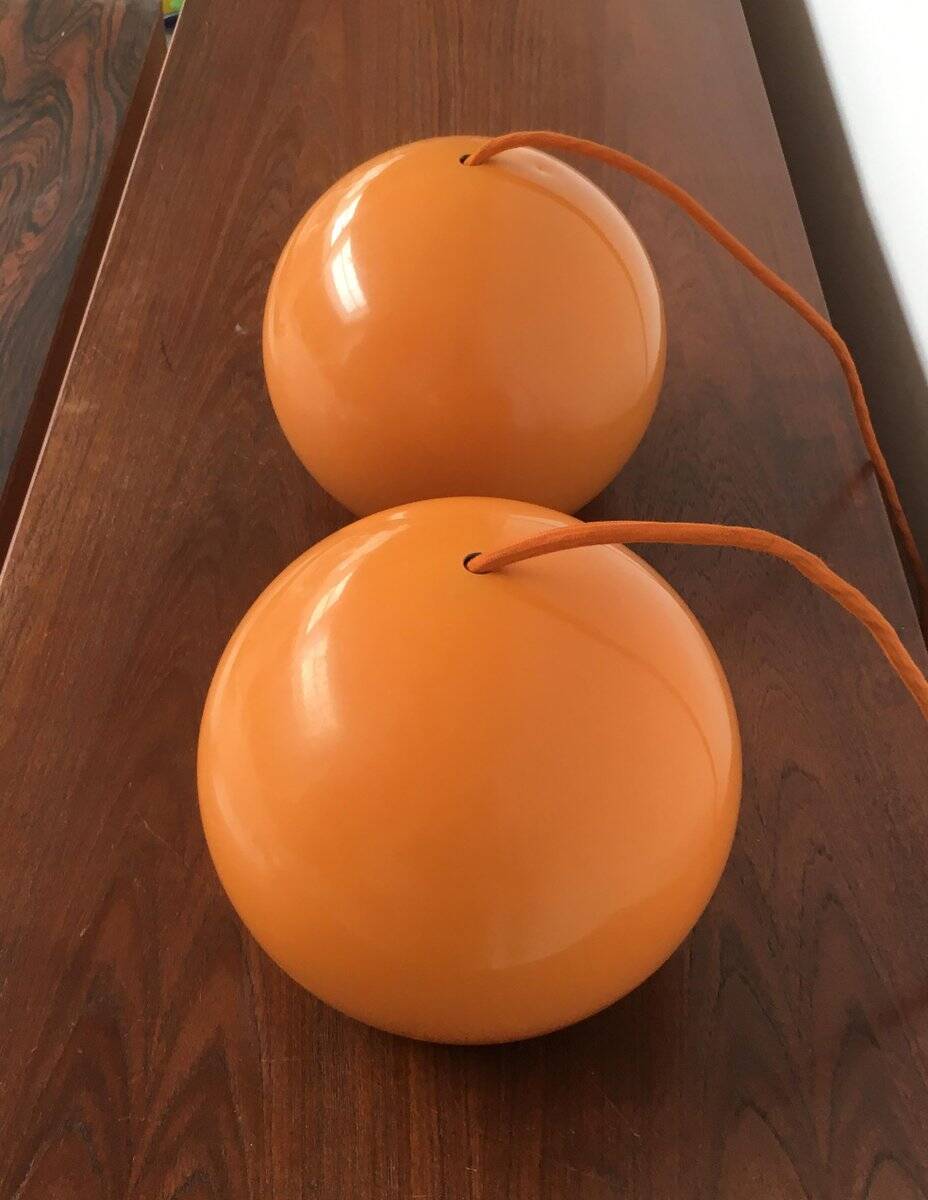 Topan pendant lamps by Verner Panton for Louis Poulsen, 1970s, set of 2