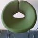Artifort Chrome Stool and Green Fabric by Patrick Norguet