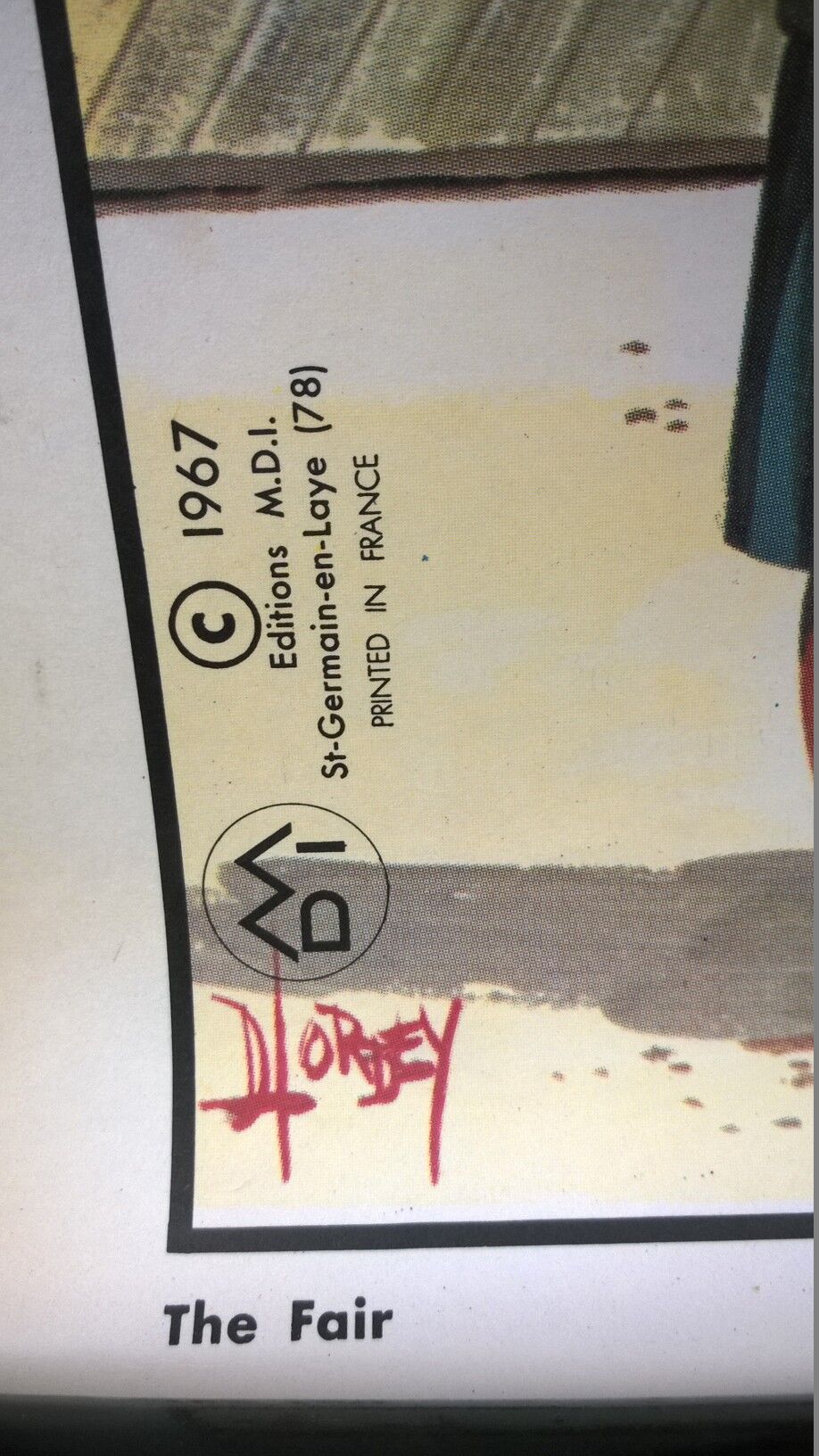 Ancient pedagogical poster "the carnival"