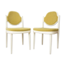 Pair of Thonet chairs in wood and velvet design 60s by Hanno Van Gustedt