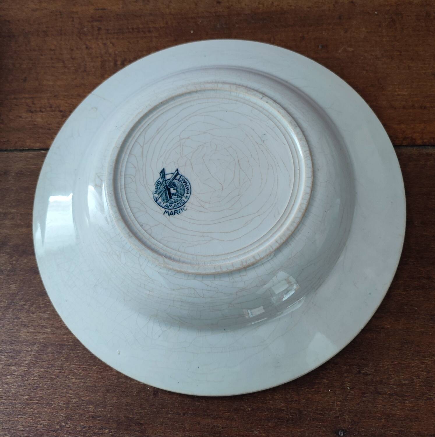 Set of 3 St Amay soup plates