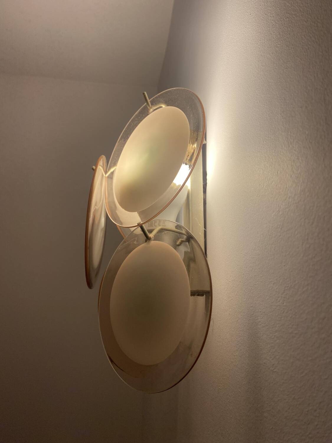 Murano glass wall light, Gino Vistosi, Italy, 1970s