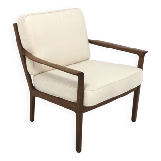 Scandinavian walnut armchair, Bröderna Andersson, Sweden, 1960