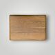 Small brutalist stool in solid oak – 1960s