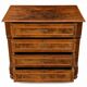 Commode ancienne 4 tiroirs style Louis-Philippe Bois et ronce de Noyer