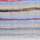 Tapis Kilim à rayures bleu clair 4x6, 117x177 cm