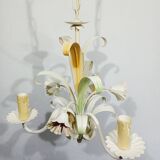 Lustre 3 lumières à fleurs