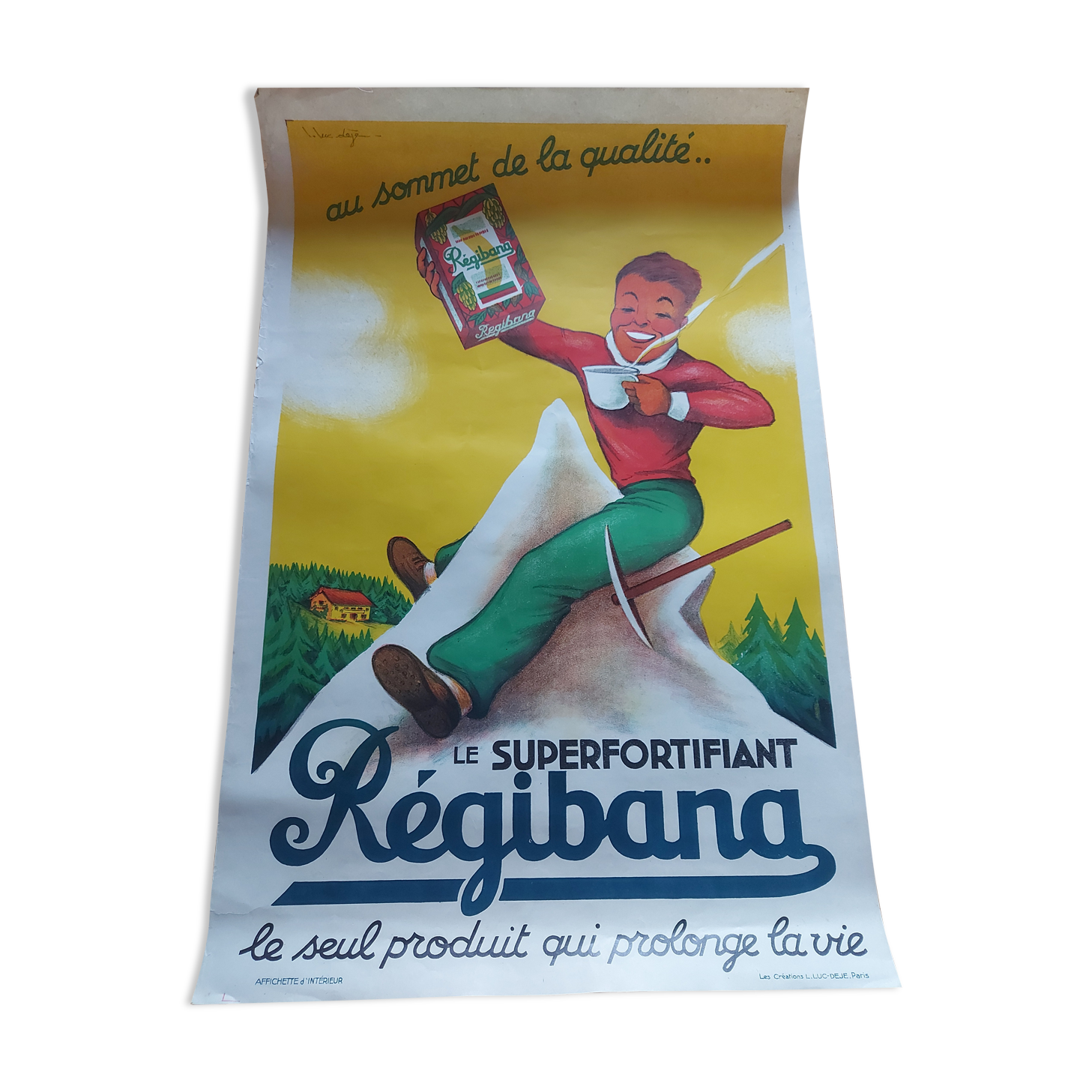 Lithographed poster chocolate Régibana