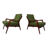 Danish Filigree Teak Armchairs, 1960s, Set of 2