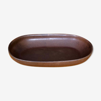 Vintage brown Dutch ceramic dish