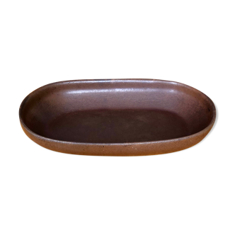 Vintage brown Dutch ceramic dish