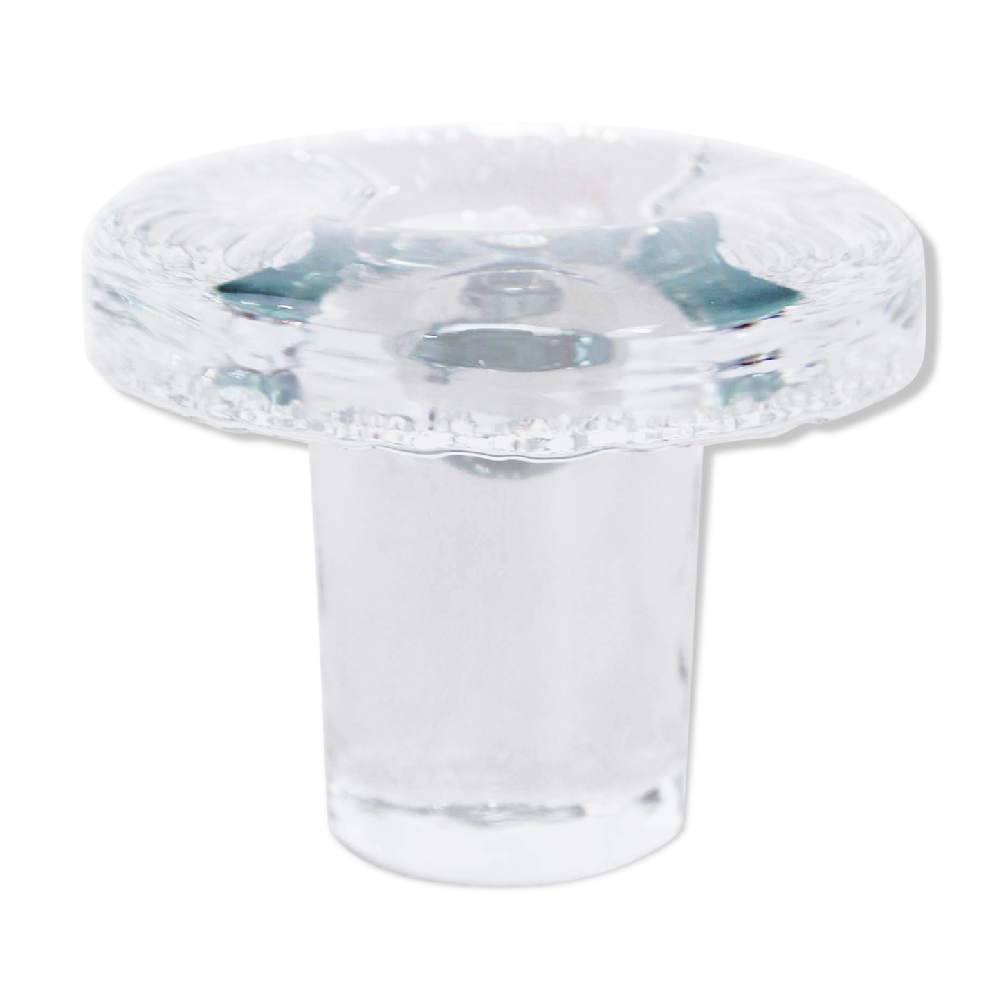 Scandinavian glass candlestick 60s/70s