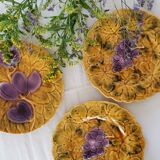 Set of 5 dessert plates in slip