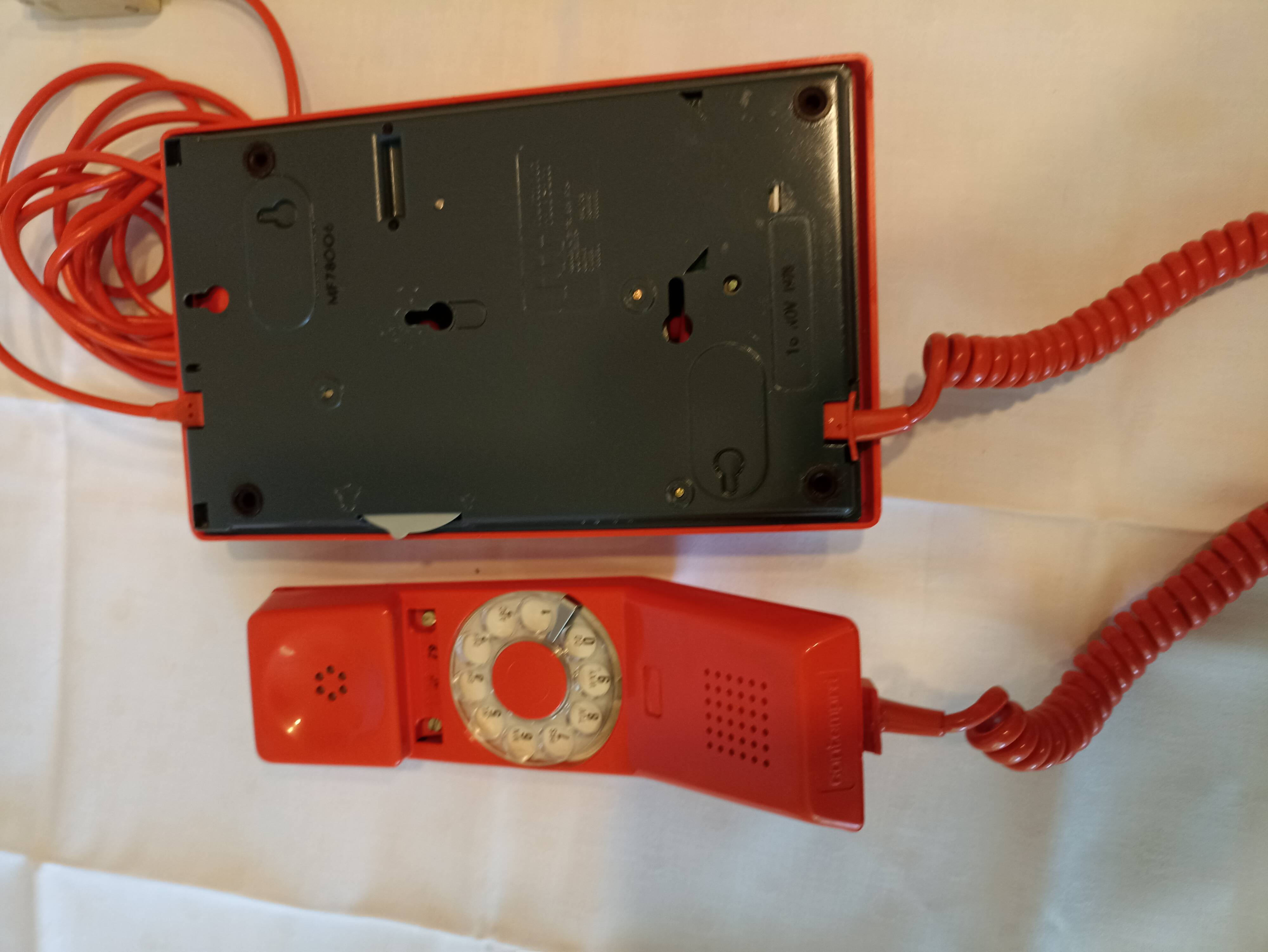 Orange vintage phone