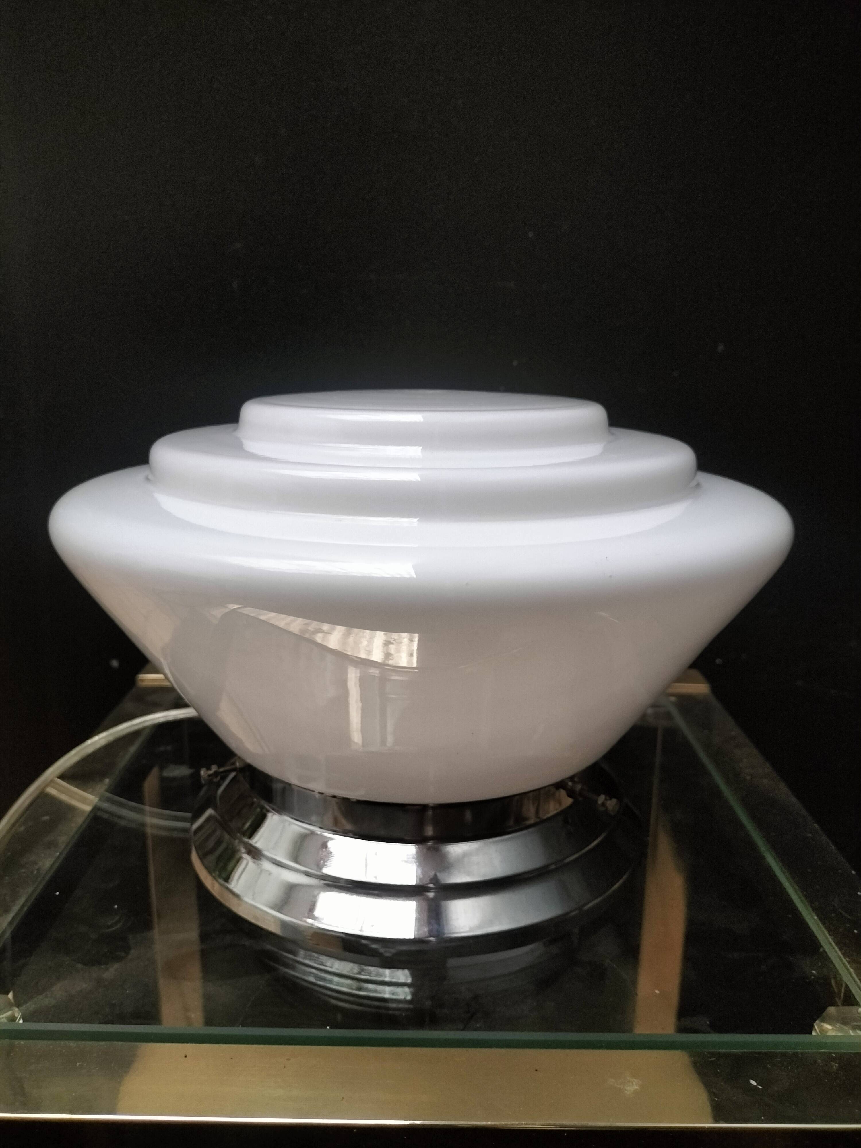 Art Deco Opaline Lamp