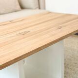 Concrete and wood coffee table - Length 120cm - Oakcub