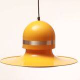 1970s ceiling lamp in yellow, Space Age