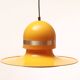 1970s ceiling lamp in yellow, Space Age