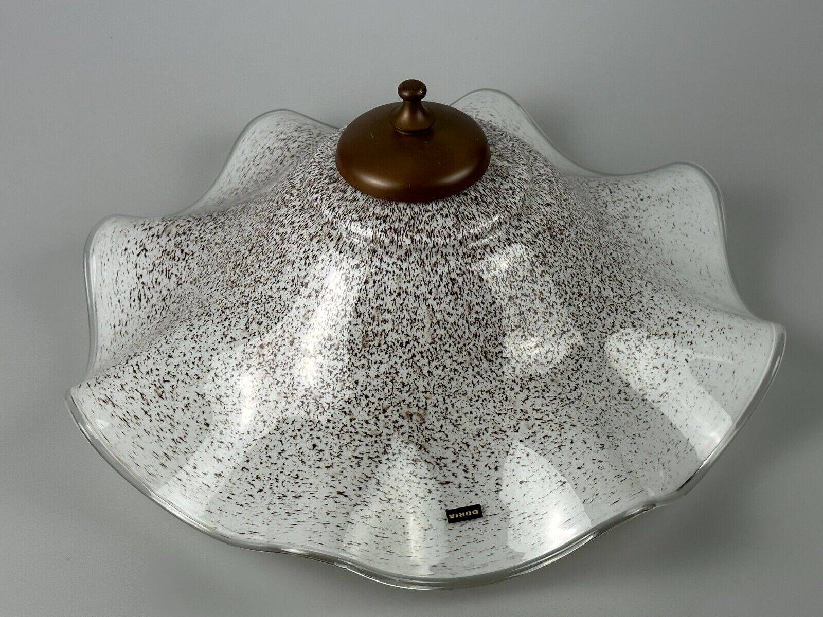 60s 70s Lamp Fixture Ceiling Lamp Flush Mount Doria Glass Space Age