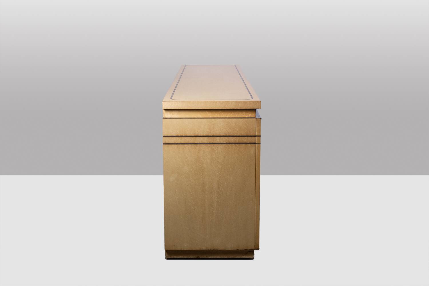 Four-door birch wood enfilade. 1970s.