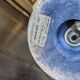 Blue and white alabaster living room lamp