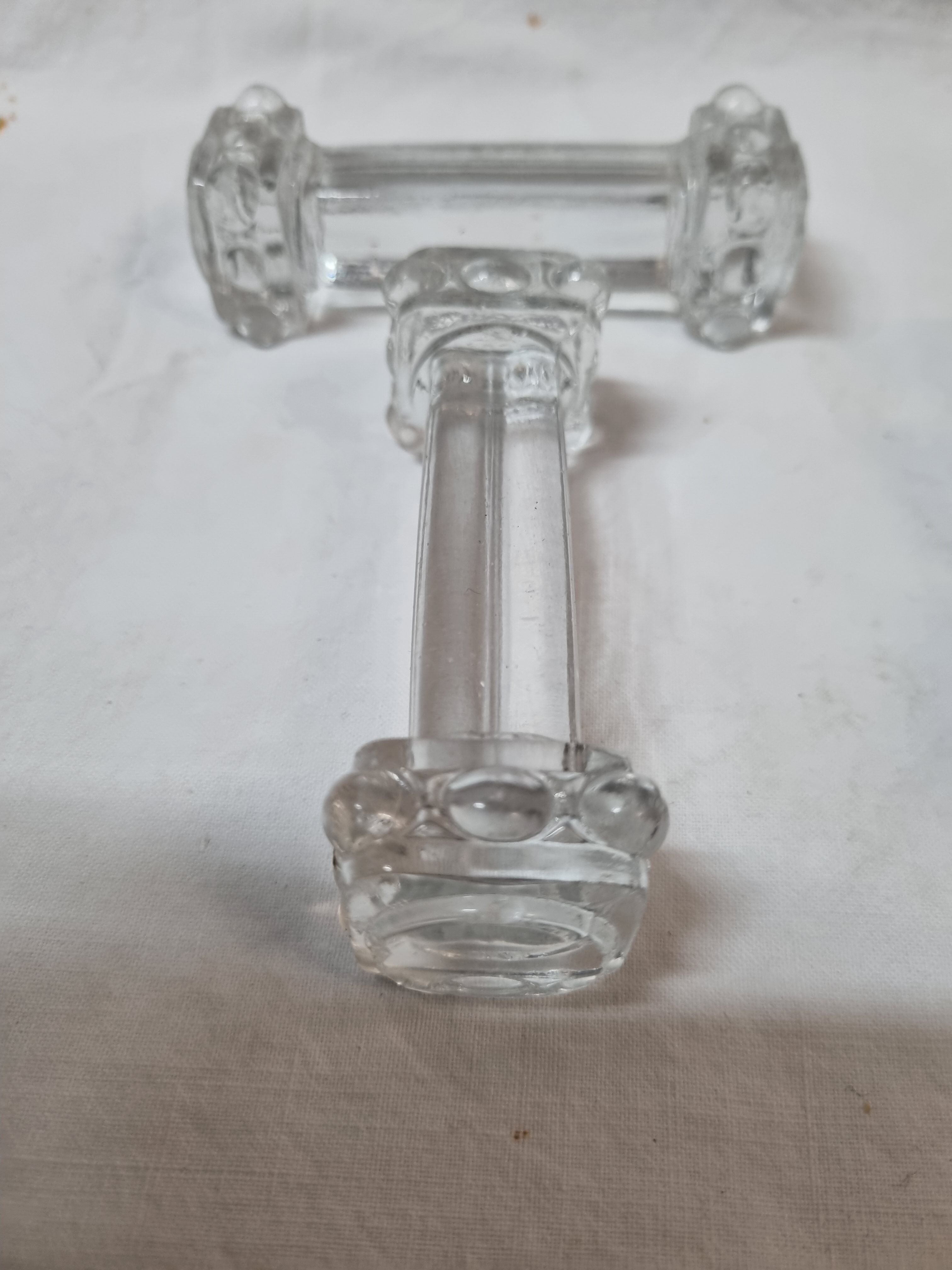 6 glass knife holders from 1980