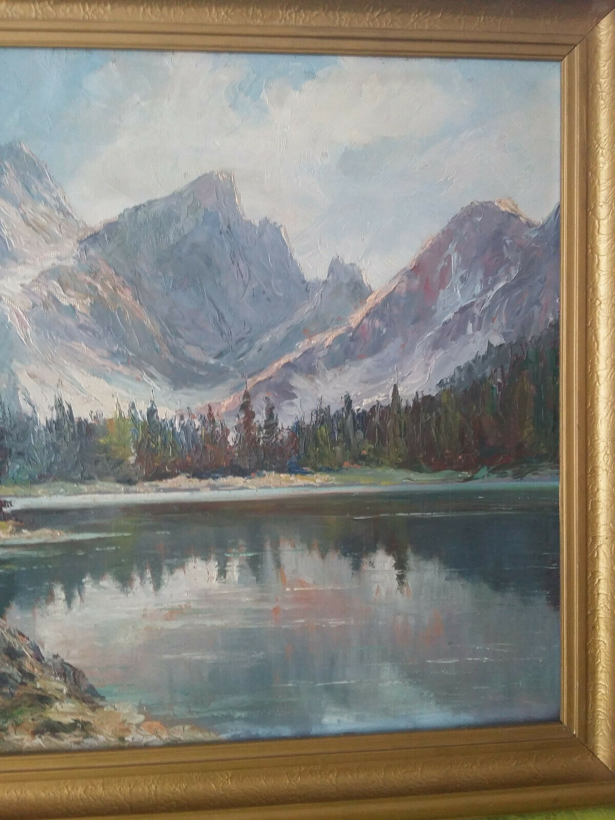 Oil on canvas signed 91 cm x 71 cm