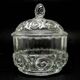 Sugar bowl, postmodern new look, pressed glass, Poland, 1970s