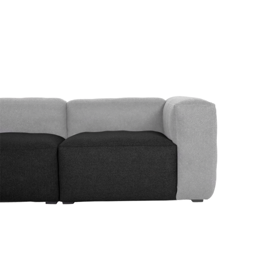 Hay mag soft 2 seater light grey/dark grey