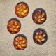 5 earthenware oyster plates from Saint Clement, 1960s