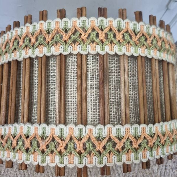 Suspension rotin vintage