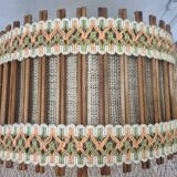 Vintage rattan pendant light