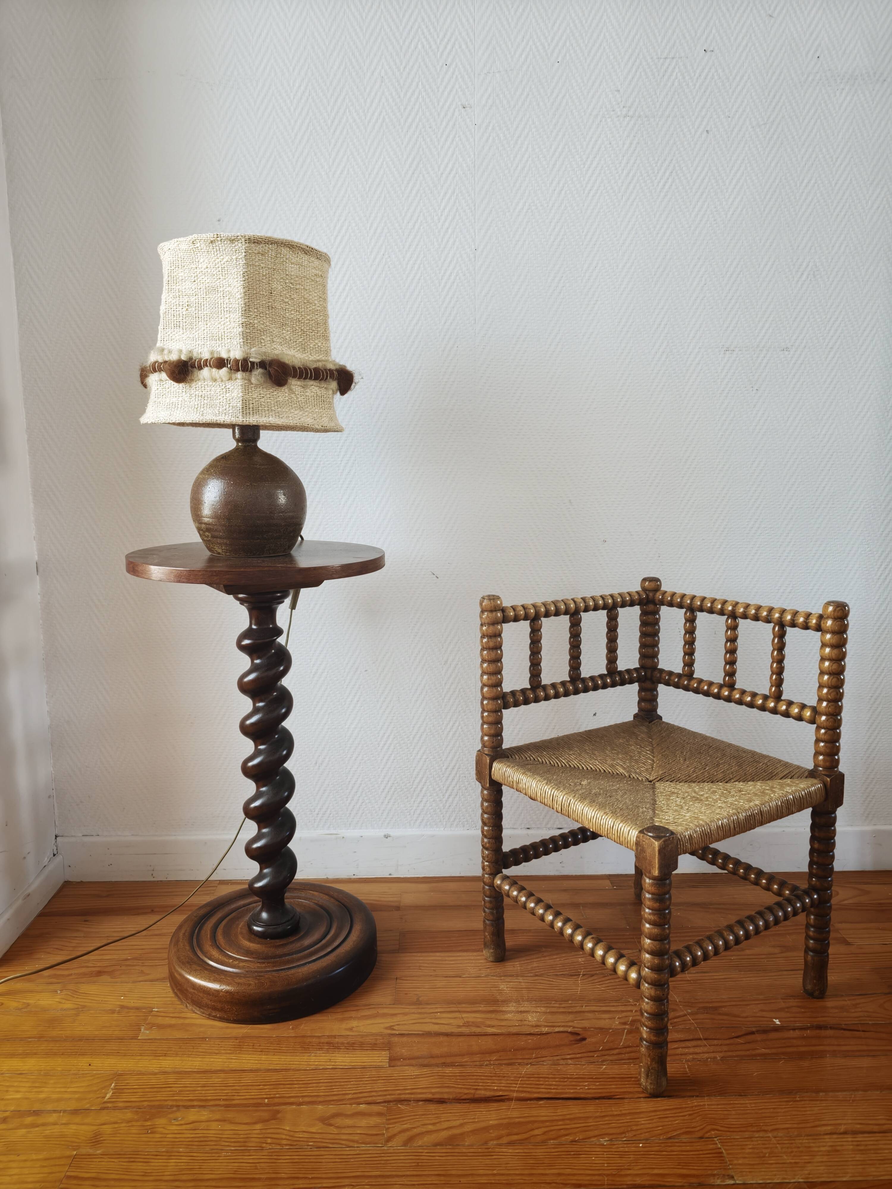 Pyrite stone lamp by Guy Baudat from the 1970s.