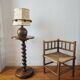 Pyrite stone lamp by Guy Baudat from the 1970s.